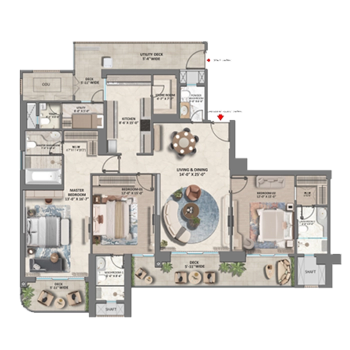 whiteland the westin residences sector 103 gurgaon floor plan