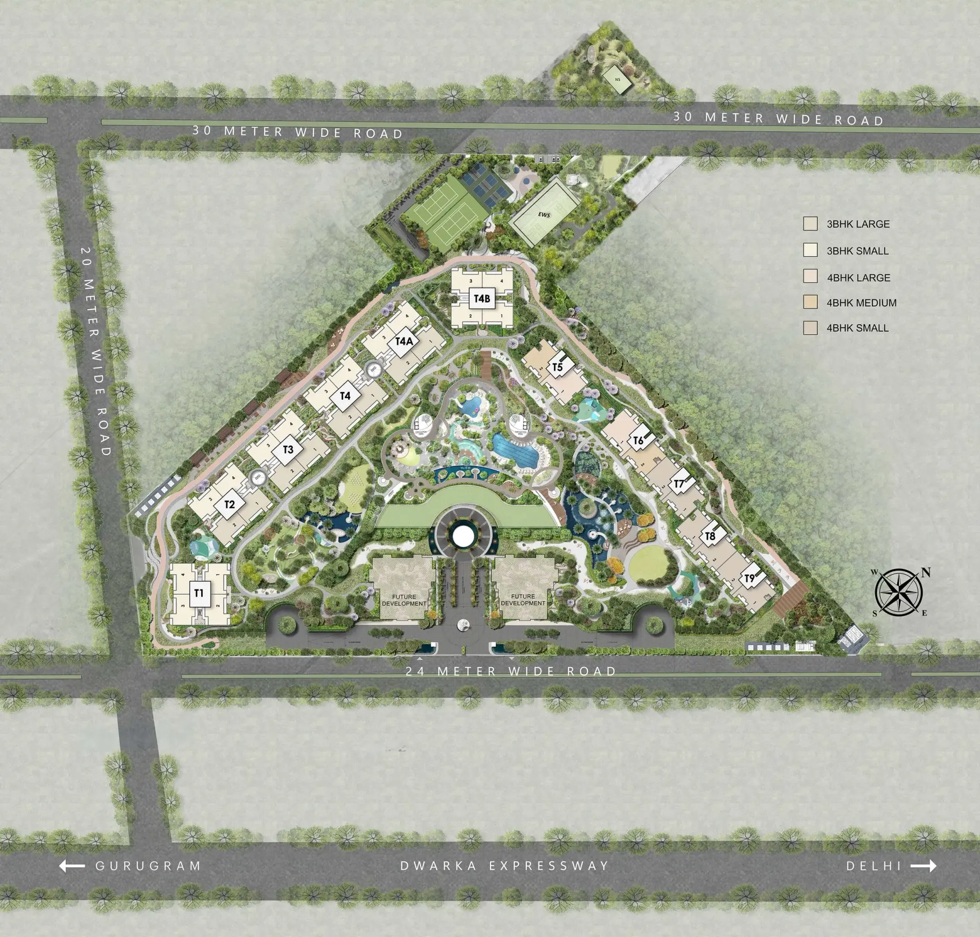 whiteland the westin residences sector 103 gurgaon master plan